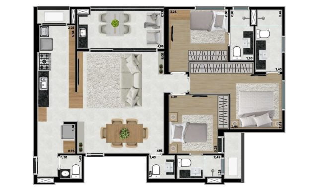 1a-3-suítes-e-cozinha-fechada-toscana-empreendimentos-rio-preto-640x390